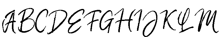 Italion Script Font UPPERCASE