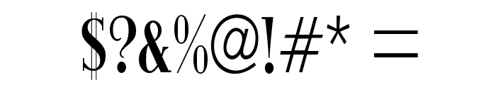 ItingOpti-RegularCondensed Font OTHER CHARS