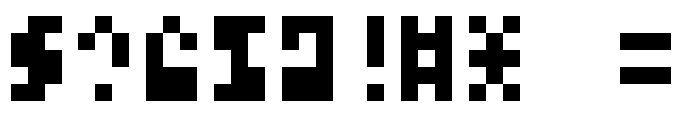 itty Regular Font OTHER CHARS