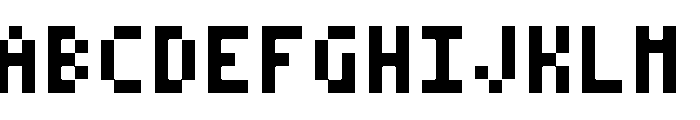 itty Regular Font UPPERCASE