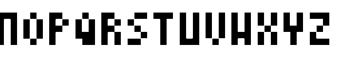 itty Regular Font UPPERCASE