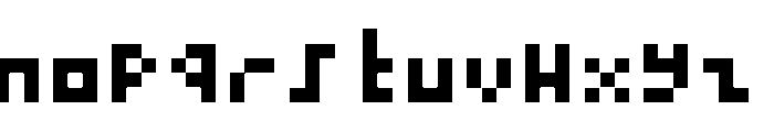 itty Regular Font LOWERCASE