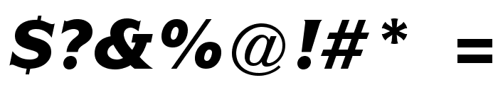 ITCSymbolStd-BlackItalic Font OTHER CHARS