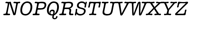 ITC American Typewriter Medium Italic Font UPPERCASE