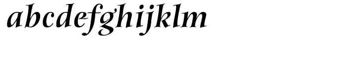 ITC Anima Black Italic Font LOWERCASE