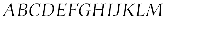 ITC Anima Italic Font UPPERCASE