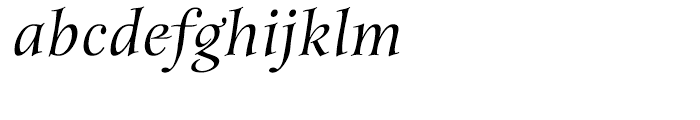 ITC Anima Medium Italic Font LOWERCASE