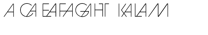 ITC Avant Garde Gothic EF Extra Light Alternates Font UPPERCASE