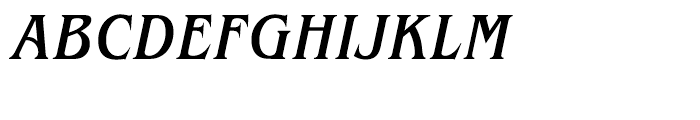 ITC Benguiat Condensed Medium Italic Font UPPERCASE
