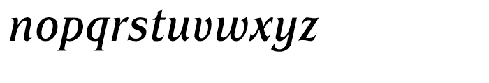 ITC Benguiat Condensed Medium Italic Font LOWERCASE