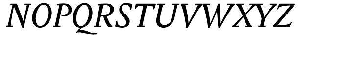ITC Biblon Italic Font UPPERCASE
