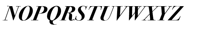 ITC Bodoni 72 Bold Italic Font UPPERCASE