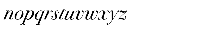 ITC Bodoni 72 Italic Font LOWERCASE