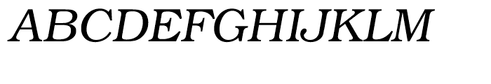 ITC Bookman Light Italic Font UPPERCASE