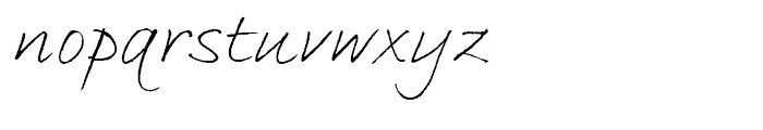 ITC Bradley Hand Italic Font LOWERCASE