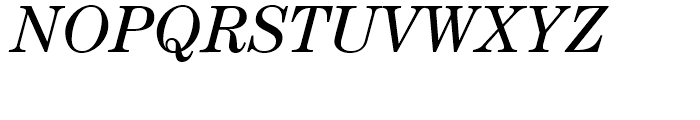 ITC Century Book Italic Font UPPERCASE