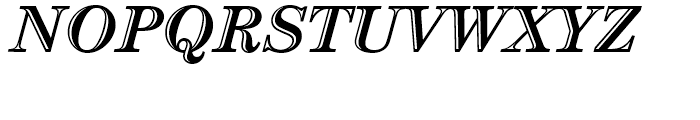 ITC Century Handtooled Bold Italic Font UPPERCASE