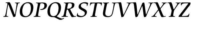 ITC Cerigo Medium Italic Font UPPERCASE