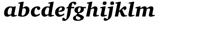 ITC Charter Black Italic Font LOWERCASE