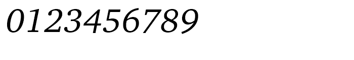 ITC Charter Italic Font OTHER CHARS