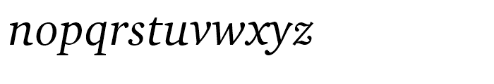 ITC Charter Italic Font LOWERCASE