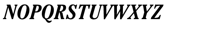 ITC Cheltenham Condensed Bold Italic Font UPPERCASE
