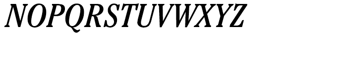 ITC Cheltenham Condensed Book Italic Font UPPERCASE