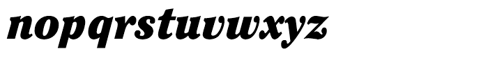ITC Cheltenham Condensed Ultra Italic Font LOWERCASE