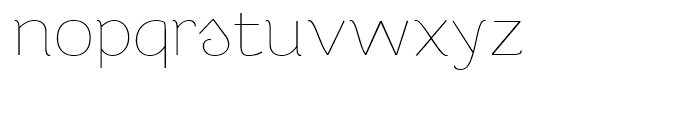 ITC Chino Display Thin Font LOWERCASE