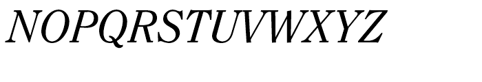 ITC Clearface Italic Font UPPERCASE