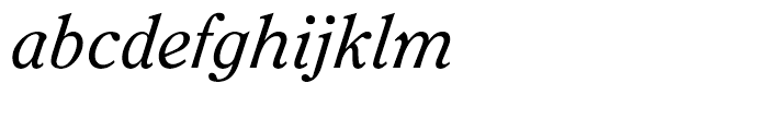 ITC Clearface Italic Font LOWERCASE