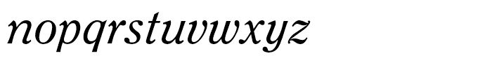 ITC Clearface Italic Font LOWERCASE