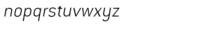 ITC Conduit Extra Light Italic Font LOWERCASE