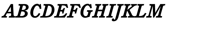 ITC Cushing Bold Italic Font UPPERCASE