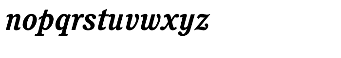 ITC Cushing Bold Italic Font LOWERCASE