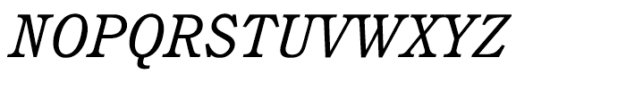 ITC Cushing Book Italic Font UPPERCASE