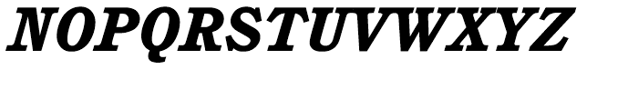 ITC Cushing Heavy Italic Font UPPERCASE