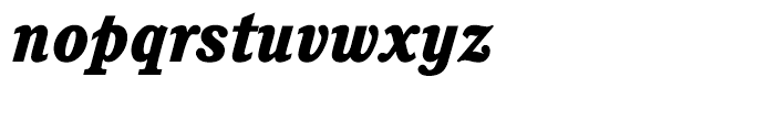 ITC Cushing Heavy Italic Font LOWERCASE