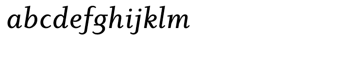 ITC Dyadis Medium Italic Font LOWERCASE