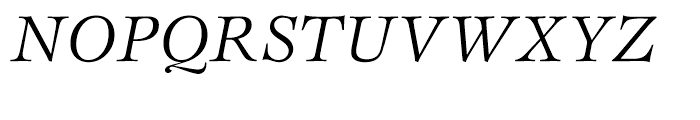 ITC Esprit Book Italic Font UPPERCASE