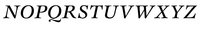 ITC Esprit Medium Italic Font UPPERCASE