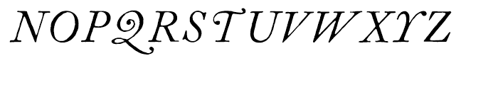 ITC Founders Caslon 12 Italic Font UPPERCASE