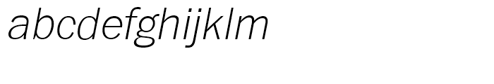 ITC Franklin Thin Italic Font LOWERCASE