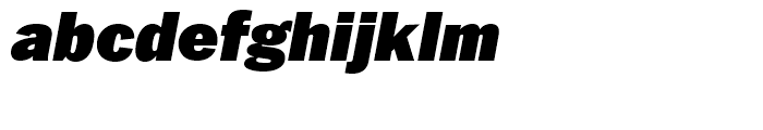 ITC Franklin Ultra Italic Font LOWERCASE