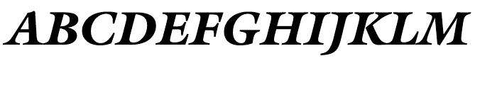 ITC Galliard Black Italic Font UPPERCASE
