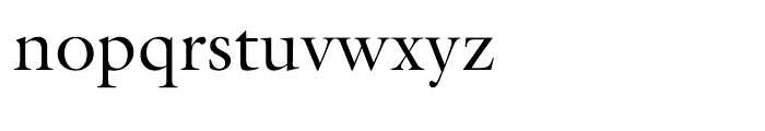 ITC Galliard Roman Font LOWERCASE
