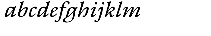 ITC Galliard eText Italic Font LOWERCASE