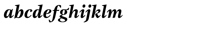 ITC Gamma Bold Italic Font LOWERCASE