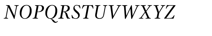 ITC Gamma Book Italic Font UPPERCASE
