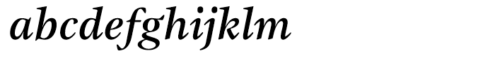 ITC Gamma Medium Italic Font LOWERCASE